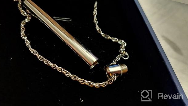 img 1 attached to Ristake Memorial Necklace: Stainless Steel Cremation Jewelry for Ashes review by Karthikeyan Behm