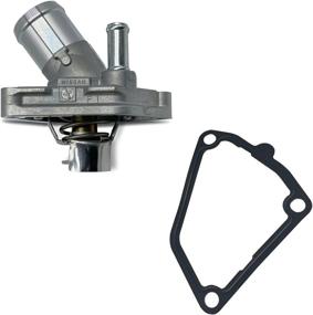 img 3 attached to 🚙 Nissan Frontier Xterra Pathfinder Genuine OEM Thermostat 21200-31U1B + Gasket 13050-31U00