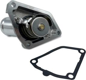 img 2 attached to 🚙 Nissan Frontier Xterra Pathfinder Genuine OEM Thermostat 21200-31U1B + Gasket 13050-31U00