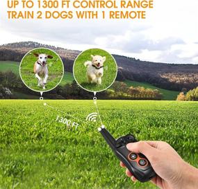 img 2 attached to 🐶 SDOFOS Dual Dog Training Collar with 1300ft Remote Range, 3 Training Modes - Beep, Vibration, Shock, IPX7 Waterproof Rechargeable Shock Collar for Small Medium Large Dogs