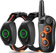 🐶 sdofos dual dog training collar with 1300ft remote range, 3 training modes - beep, vibration, shock, ipx7 waterproof rechargeable shock collar for small medium large dogs logo