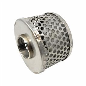 img 3 attached to Gloxco 2" Suction Strainer, Round Hole, Stainless Steel (STR-RH200)