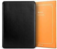 чехол slimsleeve premium из веганской кожи для macbook pro 15 дюймов a1707 и a1990 2016-2019 гг. - облегающий дизайн, черный логотип