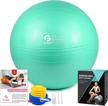 transform your fitness routine with gruper's anti-burst yoga ball and chair set: includes hand pump and workout guide access! logo
