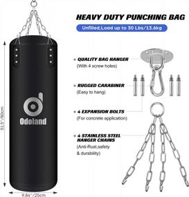 img 3 attached to Odoland 10-In-1 Boxing And Martial Arts Training Set For Kids - Includes Punching Bag, Gloves, Reflex Balls, And Protective Gear