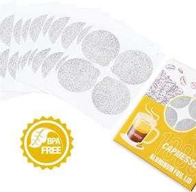 img 1 attached to 🔸 CAPMESSO 1000pcs Espresso Foils and Refillable Capsules with 6 Reusable Pods - Compatible with Nespresso Original Line Machines