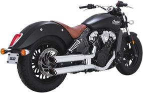 img 1 attached to 🏍️ Enhance Your Ride with Vance & Hines Twin Slash 3" Round Slip Ons Chrome 18623