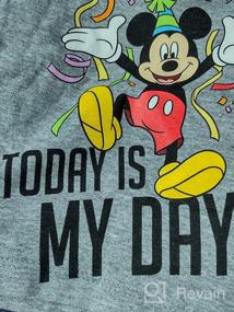 img 4 attached to Футболка Disney Birthday Graphic T-Shirt Heather для мальчиков