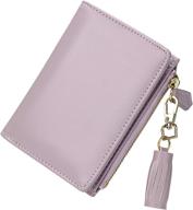 👛 tjetrade leather zipper bifold women's wallets: stylish and functional handbags & wallets logo