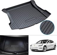 🚗 mixsuper custom fit cargo liner for tesla model 3 2017-2022: all weather trunk floor mat logo