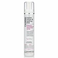 revitalize your skin with giovanni calming facial prime setting mist - 5 oz. hibiscus, cucumber & rose water blend for gorgeous complexion логотип