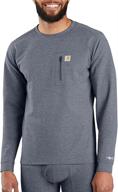 carhartt heavyweight thermal sleeve heather men's clothing -- active logo