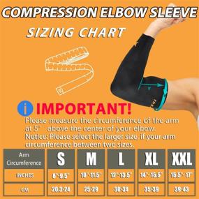 img 2 attached to Small Copper Elbow Compression Sleeve (2 Pieces) - Guaranteed Recovery Support For Workouts, Sports, Golfers, Tennis Elbow, Arthritis & Tendonitis