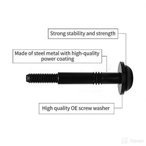 img 1 attached to 🔩 Enhance Your Jeep Wrangler JL: 6Pcs/Set of M8 Torx Replacement Screws for Pillars, Windshield Frame, Hard Door Hinges by Tackpro