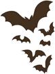applicable pun flock of bats flying through the night colony frightening - vinyl decal for outdoor use on cars logo