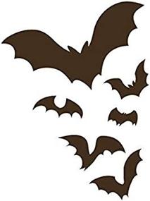 img 1 attached to Applicable Pun Flock Of Bats Flying Through The Night Colony Frightening - Vinyl Decal For Outdoor Use On Cars