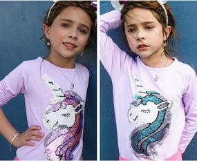 img 1 attached to HH Family Unicorn Shirts Clothes Girls' Clothing : Tops, Tees & Blouses