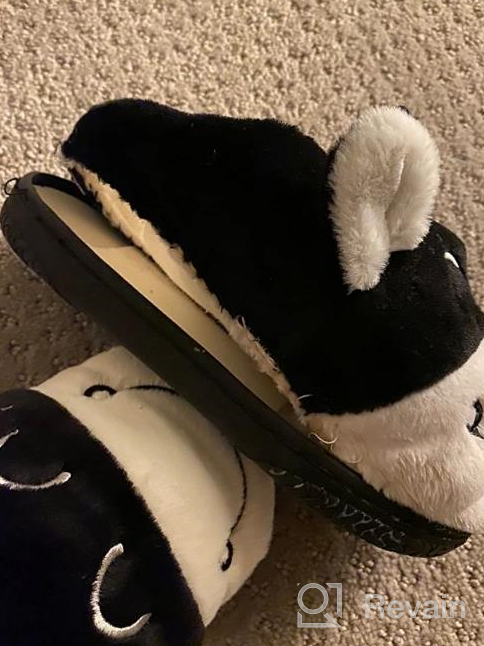 img 1 attached to 👶 Cozy Ahannie Toddler Winter Slippers: Elastic Boys' Shoes for Everyday Comfort review by Kaveen Restoration