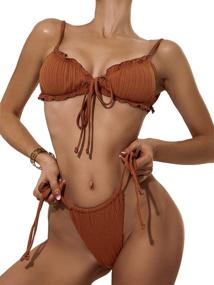 img 1 attached to 👙 SOLY HUX Triangle Bathing Swimsuits: Stylish Women's Clothing for Beach and Pool
