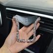 kabiou universal car phone holder with bing crystal rhinestone car air vent mount clip cell phone holder for iphone samsung car holder car electronics & accessories logo