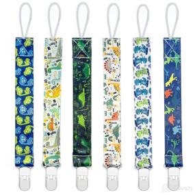 img 3 attached to 🐼 PandaEar Baby Pacifier Clips: 6 Pack Universal Holder Leash for Teething Toys, Boys and Girls - Essential for Easy and Safe Pacifier Access!