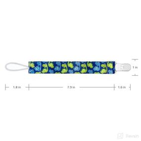 img 2 attached to 🐼 PandaEar Baby Pacifier Clips: 6 Pack Universal Holder Leash for Teething Toys, Boys and Girls - Essential for Easy and Safe Pacifier Access!