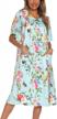 women's short sleeve house dress mumu lounge nightgown with pockets, s-xxl logo
