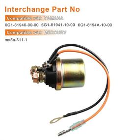 img 2 attached to 🚀 WATERWICH Starter Solenoid Relay: Compatible with ms5c-311-1 6g1-81941-10-00 Yamaha Waverunner GP1200 GP760 500 650 700 - Reliable Starting Relay for High-Performance Watercrafts