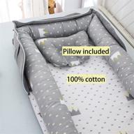 🛏️ portable co-sleeping bassinet: convenient lounger cradle for kids' home store логотип