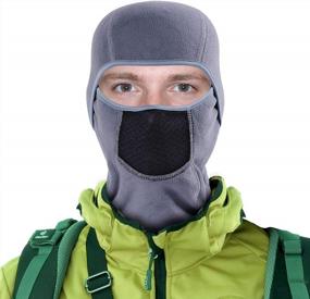 img 2 attached to Winter Balaclava Face Mask For Men & Women - Dustproof Ski Mask For Skiing & Snowboarding