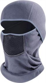 img 4 attached to Winter Balaclava Face Mask For Men & Women - Dustproof Ski Mask For Skiing & Snowboarding