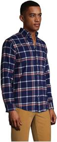 img 2 attached to 👕 Lands End Traditional Flagship Flannel: The Ultimate Men's Clothing for Timeless Shirts