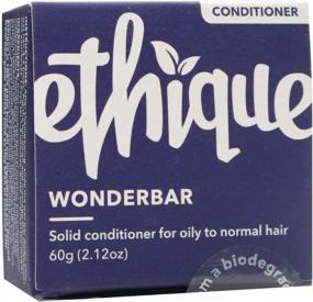 img 4 attached to Ethique Wonderbar Lightweight Solid Conditioner Bar For Oily To Balanced Hair - Sulfate-Free, Plastic-Free, Vegan, Cruelty-Free, Eco-Friendly, 2.12 Oz (Pack Of 1)