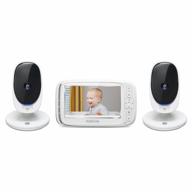 motorola comfort 50-2 video baby monitor 5" lcd color display and 2 cameras with digital zoom, two-way audio, infrared night vision and 5 soothing lullabies logo