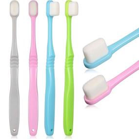 img 4 attached to 🌱 Delicate Micro Nano Bristles for Gentle Kids' Oral Health - Toothbrushes & Accessories