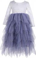 👸 tutu lace flower girls' cake dress skirts: perfect for princess birthday parties logo