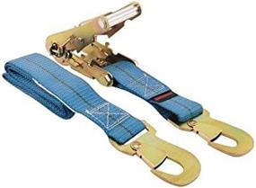 img 1 attached to 🔒 Erickson 58503 Blue 2" x 7' Car Tie-Down Strap with Snap Closure Hooks - Securing Your Vehicle Made Easy!