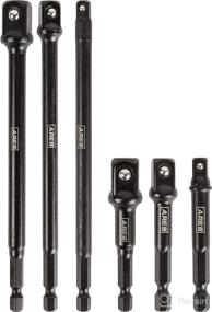 img 4 attached to 🔧 ARES 70382 - Impact Grade Socket Adapter Set: Transform Your Impact Drill Driver into a High-Speed Socket Driver- 6-Piece Set with 3-Inch and 6-Inch Sizes, 1/4-Inch, 3/8-Inch, and 1/2-Inch Drive Sizes Included