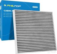 🌬️ enhanced air filtration efficiency: philtop acf040 (cf12237) cabin air filter, compatible with versa (2014-2020), micra (2015-2019), nv200 (2017-2021), incorporating premium activated carbon filter логотип