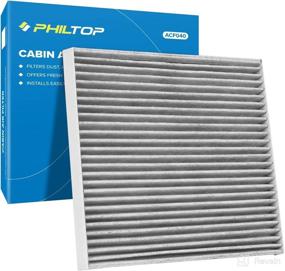 img 4 attached to 🌬️ Enhanced Air Filtration Efficiency: PHILTOP ACF040 (CF12237) Cabin Air Filter, Compatible with Versa (2014-2020), Micra (2015-2019), NV200 (2017-2021), Incorporating Premium Activated Carbon Filter