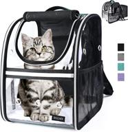 🐾 airline approved expandable pet carrier backpack by baglher - ideal travel solution for cats, puppies, and small animals with fleece pad included logo