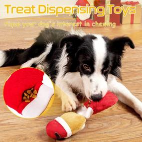 img 3 attached to Indestructible And Squeaky Christmas Reindeer Dog Toy – Perfect For Large And Medium Breeds!