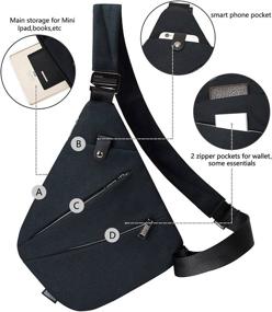 img 2 attached to Shoulder Backpack Crossbody Travel Outdoors Backpacks : Casual Daypacks