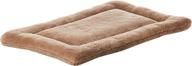 boost your pet's comfort with the midwest deluxe micro terry bed in taupe logo