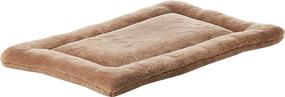 img 2 attached to Boost Your Pet's Comfort with the MidWest Deluxe Micro Terry Bed in Taupe