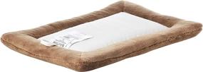 img 1 attached to Boost Your Pet's Comfort with the MidWest Deluxe Micro Terry Bed in Taupe