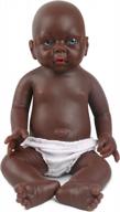 реалистичная 19-дюймовая черная силиконовая кукла новорожденного мальчика ivita - реалистичные афроамериканские новорожденные куклы из невинилового материала логотип
