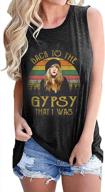 vintage stevie tank top for women with funny music graphic - gypsy vibes logo