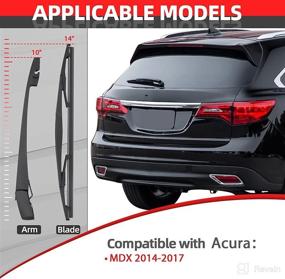 img 1 attached to 🚙 КОМПЛЕКТ ЗАДНЕГО ДВОРНИКА OTUAYAUTO 76720STXA01 - Замена для Acura MDX 2014-2017