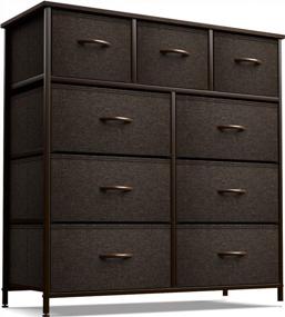 img 4 attached to Sorbus Dresser Tower: 9-Drawer Furniture Storage Chest For Ultimate Organization In Any Room